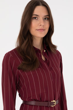 Kad_n Bordo Dokuma Elbise - U.s. polo assn фото 2