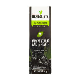 Зубная паста с углем Herbaliste Active Charcoal Toothpaste Twin Lotus, Таиланд, 50 г Акция
