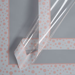 Цена за 20 шт. Пленка флористическая Кант с горошком, 58 х 58 см