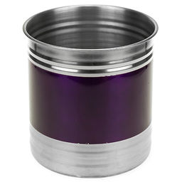 Банка для сыпучих продуктов из нержавеющей стали 1,4л, д12,5см, h13см, крышка пластмассовая с пароотводом, цветной корпус, фиолетовый, в коробке (Китай) - Домашняя мода фото 2