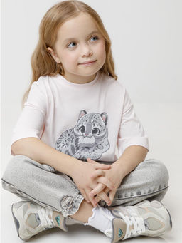 КР 302871/розовый 4144 к619 фуфайка (футболка) для дев