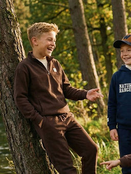 Dik Yaka Erkek ?ocuk Polar Sweatshirt