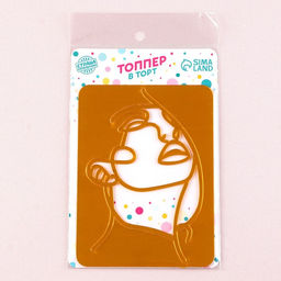 Украшение для торта Девушка, цвет золото - Страна карнавалия фото 4