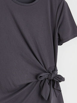 Bisiklet Yaka Yandan Ba?lama Detayl? Bluz