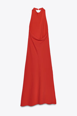 ZW COLLECTION HALTER LONG DRESS - Zara фото 9