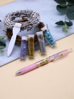 Клеевая ручка с блестками 4 цвета "Magic Lulu", pink