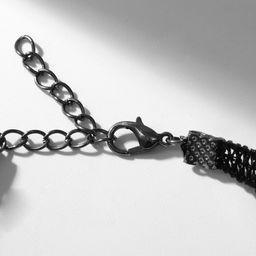 Чокер Танго цветок в ажуре, цвет красно-чёрный, 30см - Queen fair фото 2