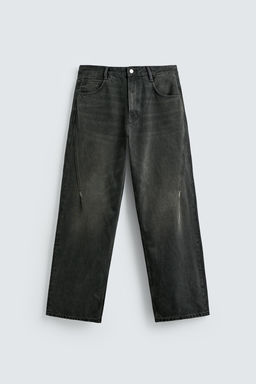 BAGGY FIT JEANS WITH TWISTED SEAM - Zara фото 7