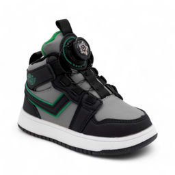 Ботинки В7772-6 серо черные