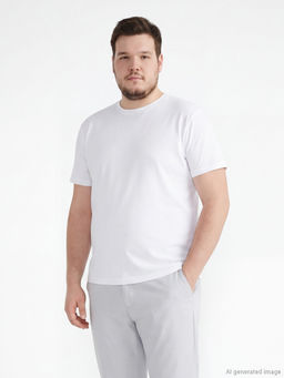 Bisiklet Yaka Penye Erkek Ti??rt