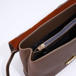 Сумка-мессенджер на молнии, цвет коричневый - Simaland фото 9