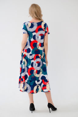 Платье женское из кулирки Кармелита круги - Амадэль фото 12