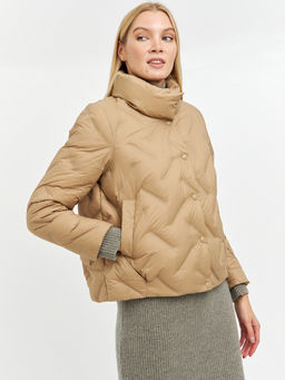 Пуховик женский укороченный на кнопках - Glenfield фото 7