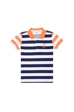 U. S. Polo Assn Темно-синяя футболка с воротником-поло для мальчика - U.s. polo assn фото 2