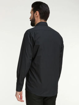 Сорочка мужская длинный рукав GREG 340/119/BLK