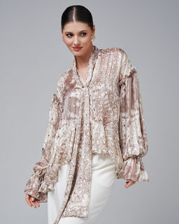 в стиле БОХО блузка из шифона - Sahar art lab фото 6