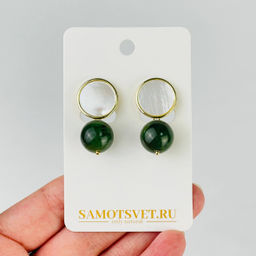 Серьги из Нефрита