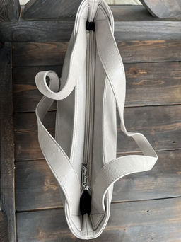 Женская сумка шоппер из эко кожи 0010 Серый - Kenguluna фото 7