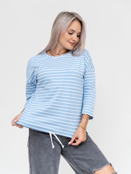 Лонгслив Николь Хлопок 95%, лайкра 5% тельняшка - Ивассорти фото 49