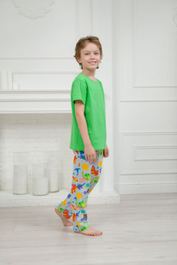 Пижама подростковая из кулирки Фантазия динозавр - Амадэль фото 8