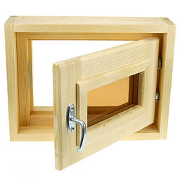 Оконный блок деревянный 30х40х10см, тонированное двойное стекло, сосна (Россия) - Домашняя мода фото 3