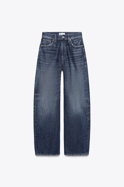 TRF STRAIGHT WIDE HIGH-WAIST JEANS - Zara фото 8