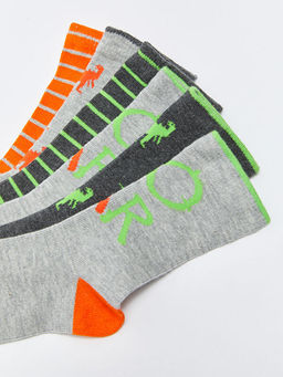 Desenli Erkek ?ocuk Soket ?orap 5li - Waikiki фото 3