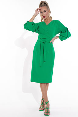 Платье Искусство обольщения (зелёный) - Эльза фото 4