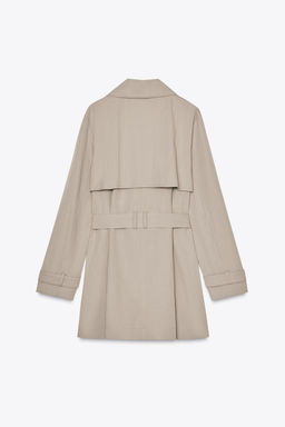 BELTED KNEE-LENGTH TRENCH COAT - Zara фото 6