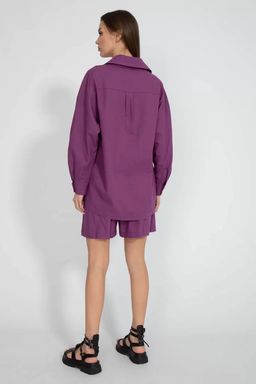 Льнаная рубашка 4073 - Kivviwear фото 4