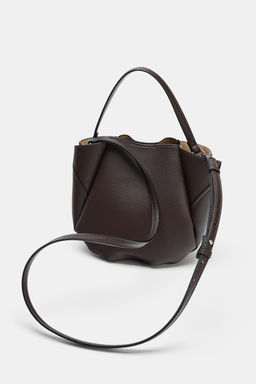 MINI BUCKET BAG WITH TOPSTITCHING - Zara фото 12
