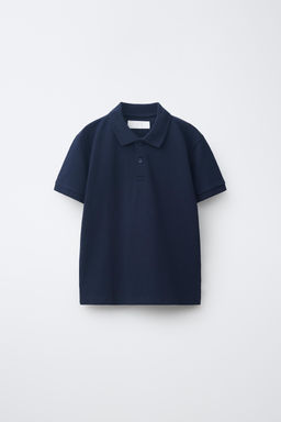 POLO B?SICO PIQU? / Azul