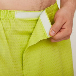 Полотенце вафельное для бани «Экономь и Я» (мужской килт), 75×144 см, цвет салатовый