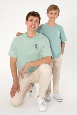 Erkek Гocuk Su YeЕili Oversize Bisiklet Yaka TiЕГrt - U.s. polo assn фото 2