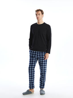 Standart Kal?p Ekose Polar Pijama Alt