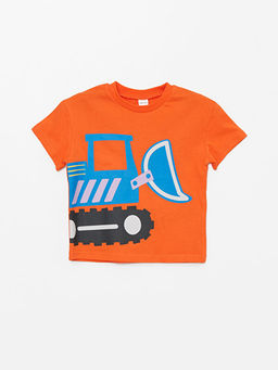 Bisiklet Yaka K?sa Kollu Bask?l? Erkek Bebek Ti??rt 2li - Waikiki фото 2