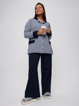 Пижама женская из футера Салли синий - Амадэль фото 21