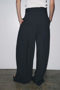 ZW COLLECTION PINSTRIPE TROUSERS - Zara фото 3