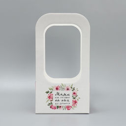 Коробка-переноска для цветов Мамы, как пуговки, 17?12?32 см - Дарите счастье фото 3