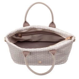 Итальянская женская сумка DuDu Bags серии Jaqueline | жемчужный серый - Dudubags фото 3