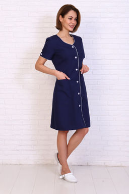 Халат женский 32ТСК. Цвет: темно-синий