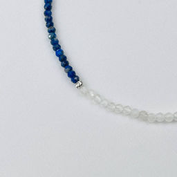 Чокер из Лазурита и Лунного камня с кулоном