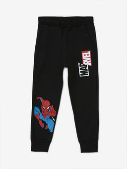 Beli Lastikli Spiderman Bask?l? Erkek ?ocuk Jogger E?ofman Alt?