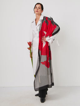 Большой, мягкий, тонкий и очень нежный двусторонний палантин - Tantino фото 4