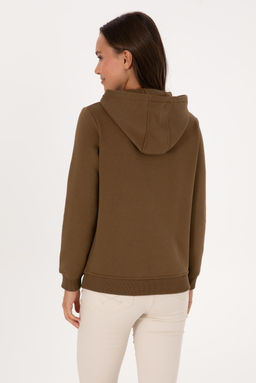 Kad_n Haki Basic Sweatshirt Sepette S_rpriz _ndirim - U.s. polo assn фото 5