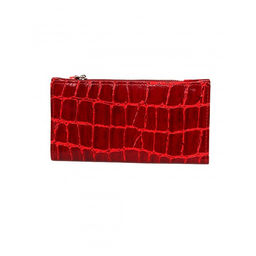 Портмоне женское Croco-ПР-1052 натуральная кожа 3 отд, 5 карм, красный скат (74) 262764  фото 2