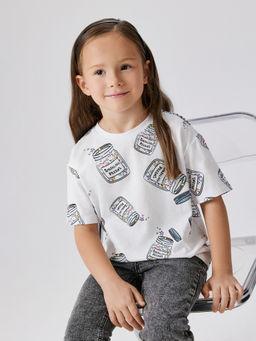 ACOOLA / Футболка детская для девочек illion белый  фото 3