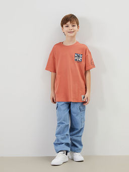 Beli Lastikli Erkek ?ocuk Kargo Jean Pantolon