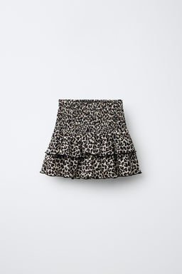FALDA BERMUDA ANIMAL PRINT / Leopardo