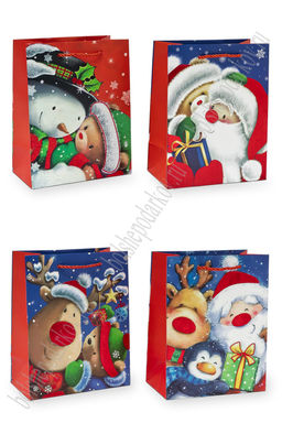 Пакет Новогодний 18*23*10 см (12 шт) SF-7568, микс №30